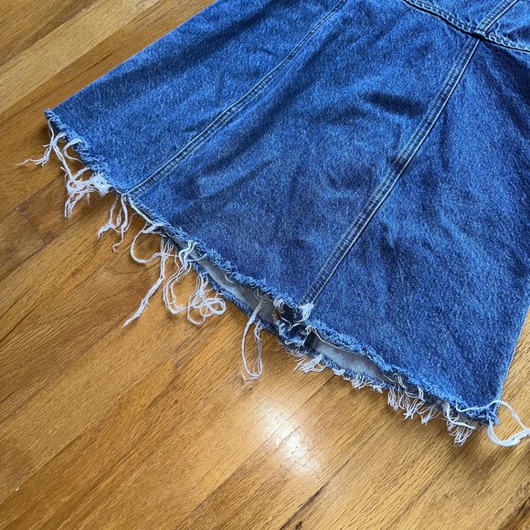 Reformation Jeans Dress 2 Blue‎ Denim Mini Gabriella Button Front Made USA - Picture 6 of 11